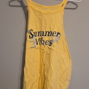 Torrid Yellow 'Summer Vibes' Tank Top